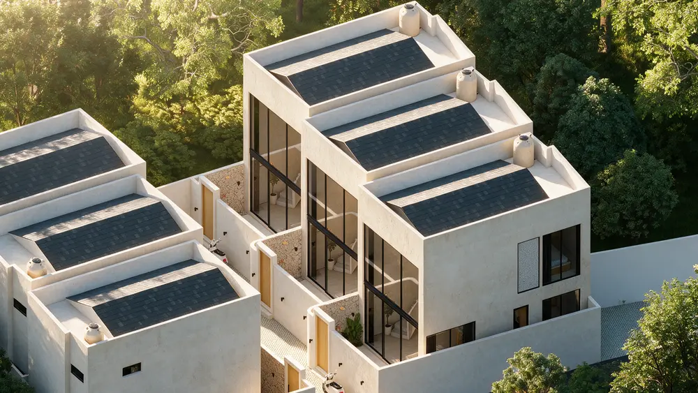 Aerial View — Villa Compound