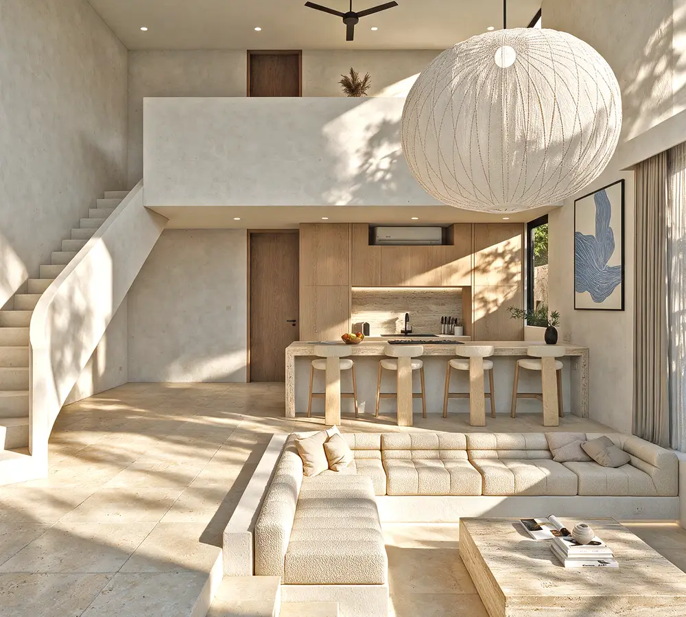 Kitchen & Living Area