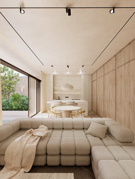 Kitchen & Living Area
