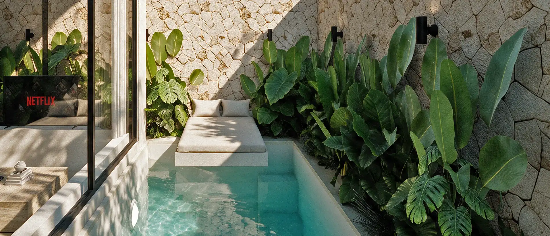 Casa Vela private pool — serene minimalist villa in Canggu, Bali